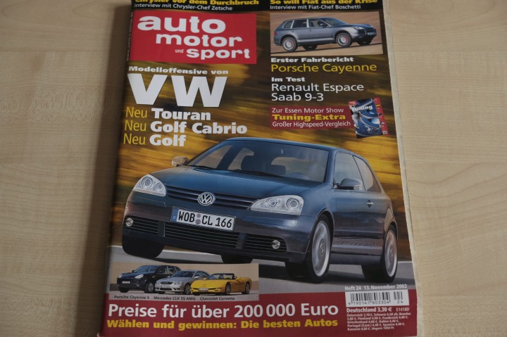 Deckblatt Auto Motor und Sport (24/2002)